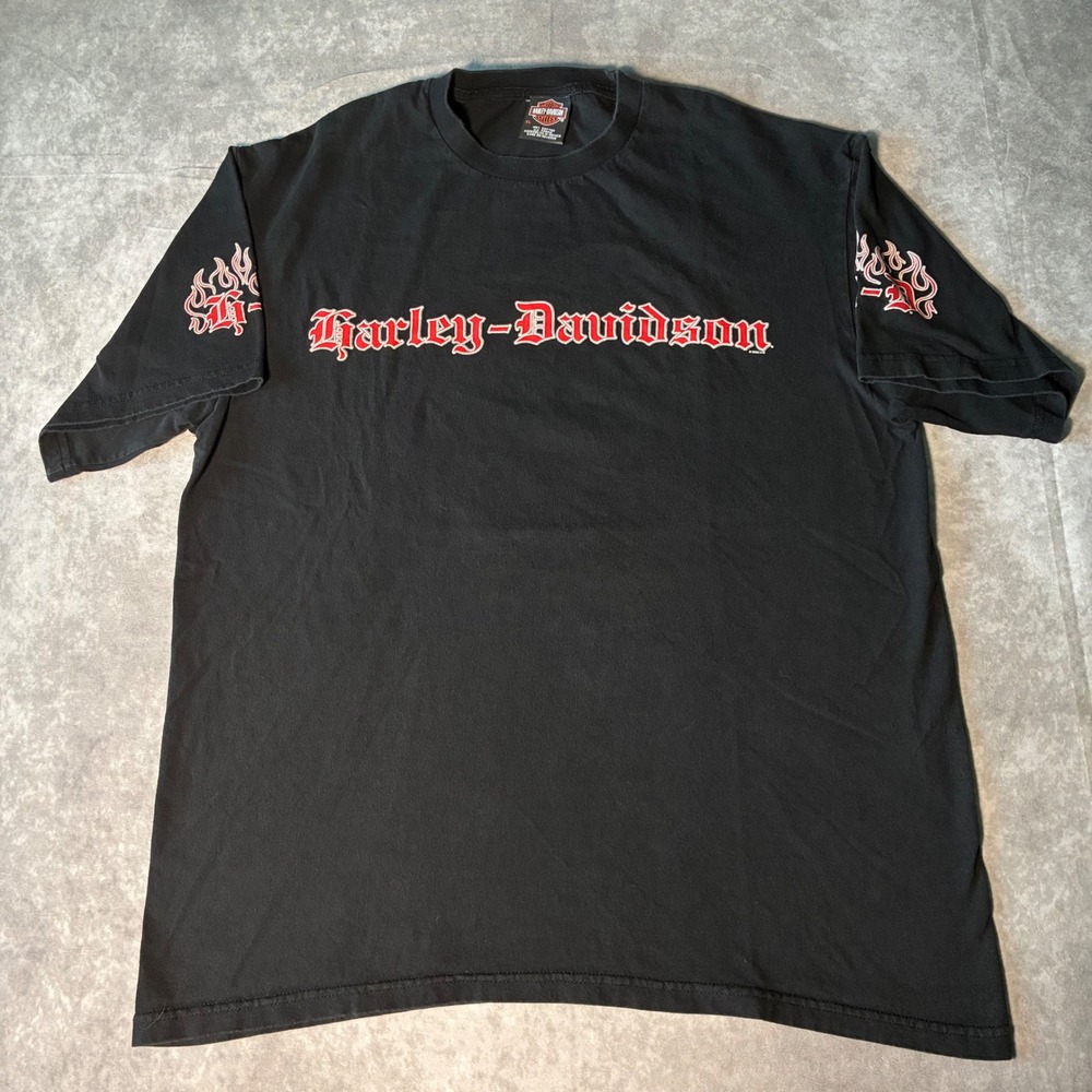 Vintage 2003 Harley-Davidson Gothic Cartersville GA T-Shirt Black XL Mens